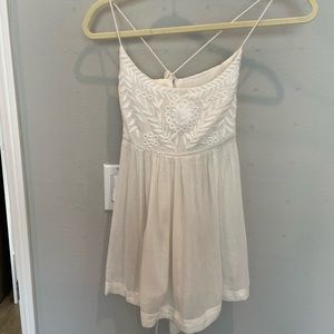 Cream Tie Back Free People Tank Top